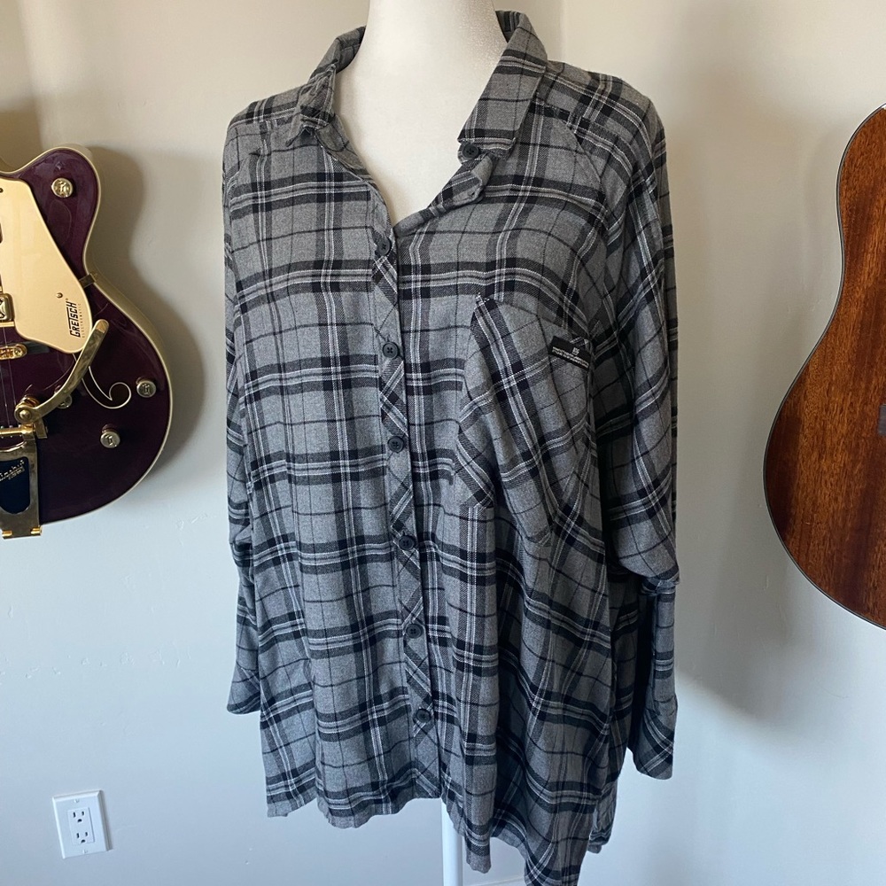 BDG flannel oversized button down flannel shirt